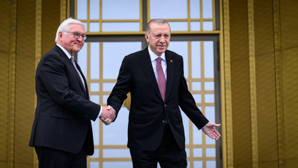 Bundespräsident Steinmeier mit Präsident Erdogan in Ankara