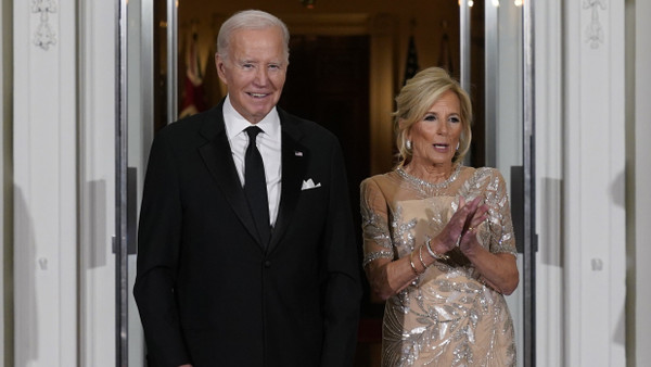 Joe und Jill Biden bei einem Empfang im Weißen Haus Ende Oktober