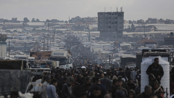 Vertriebene Palästinenser in Rafah