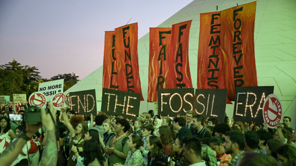 Klimaprotest am Dienstag in Dubai