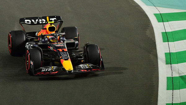 Der Schnellste nach einem ereignisreichen Qualifying: Sergio Pérez im Red Bull