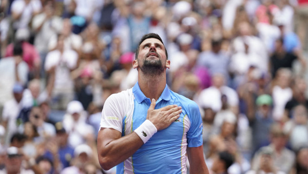 Serbischer Tennis-Star Novak Djokovic bei den US Open