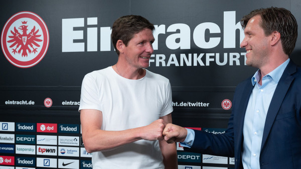 Eben noch eine perfekte Verbindung: Oliver Glasner (links), Markus Krösche und Eintracht Frankfurt