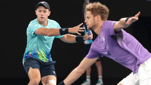 Ende der Traumreise: Dominik Koepfer (l) und Yannick Hanfmann scheitern im Halbfinale