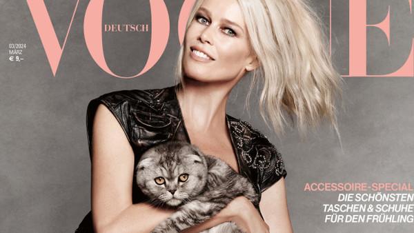 Supermodel Claudia Schiffer auf dem „Vogue“-Cover