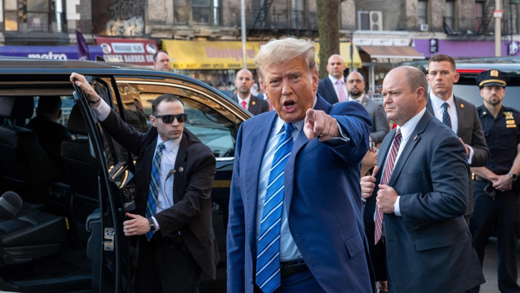 Donald Trump ist vergangenen Dienstag in New York unterwegs.