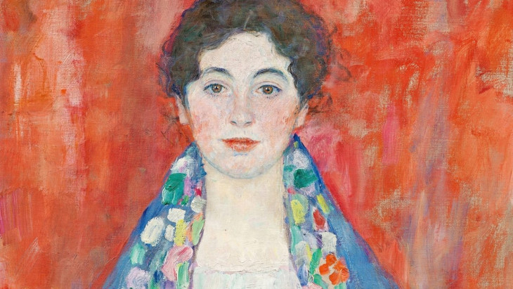 Versteigert für 30 Millionen Euro: Gustav Klimt, „Bildnis Fräulein Lieser“, 1917, Öl auf Leinwand, 140 mal 80 Zentimeter