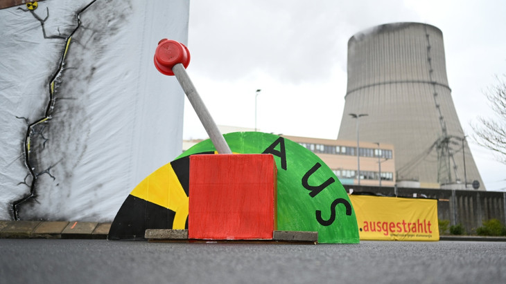 „Aus“: Das Atomkraftwerk im niedersächsischen Lingen war eines der letzten drei Werke, die im April 2023 vom Netz gingen.