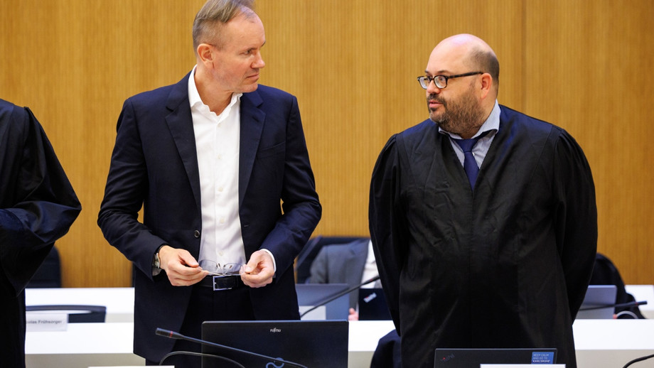Haben es auch mit einem Befangenheitsantrag versucht: der frühere Wirecard-Vorstandschef Markus Braun mit seinem Rechtsanwalt Nico Werning