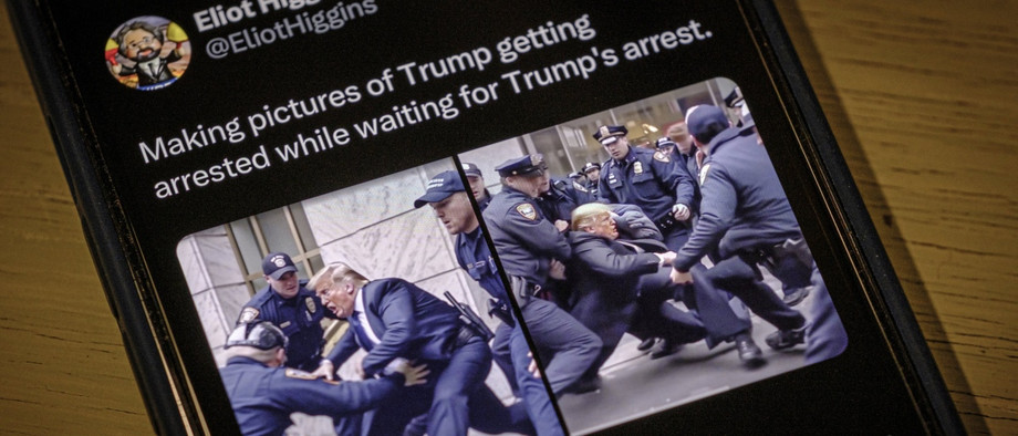 Im März 2023 zeigten KI-generierte Bilder Donald Trumps angebliche Festnahme.