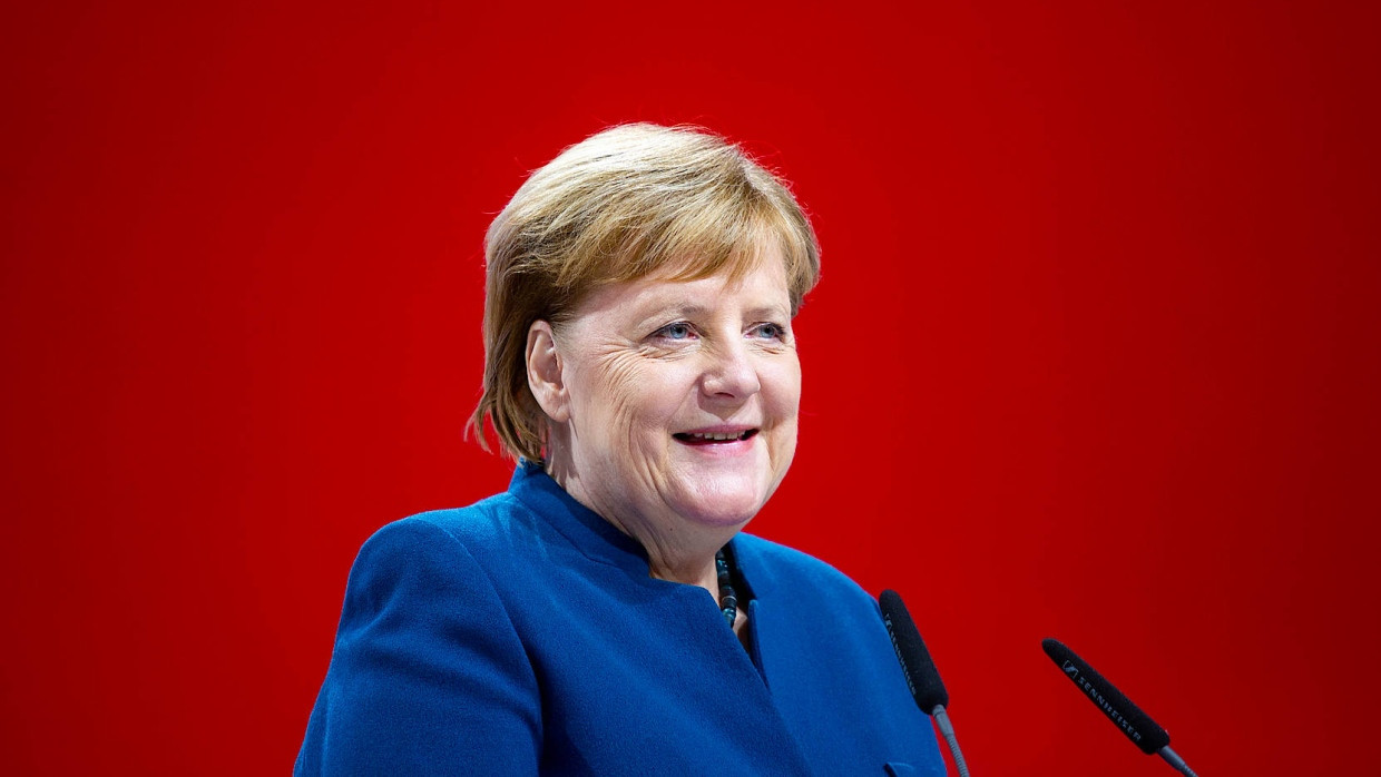 Angela Merkel am Freitag auf dem Bundesparteitag der CDU