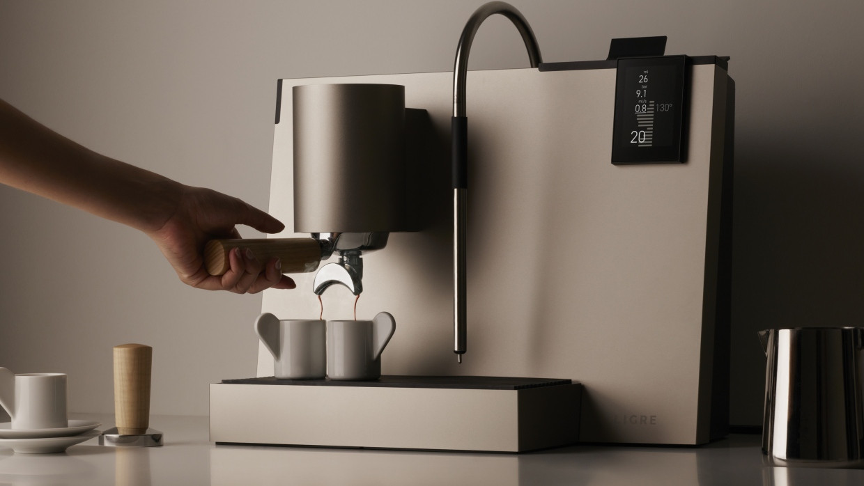 Das für sie intensivste Projekt: Ana Relvão and Gerhardt Kellermann haben mit der Ligre youn eine formschöne, aber auch innovative Espressomaschine entworfen.