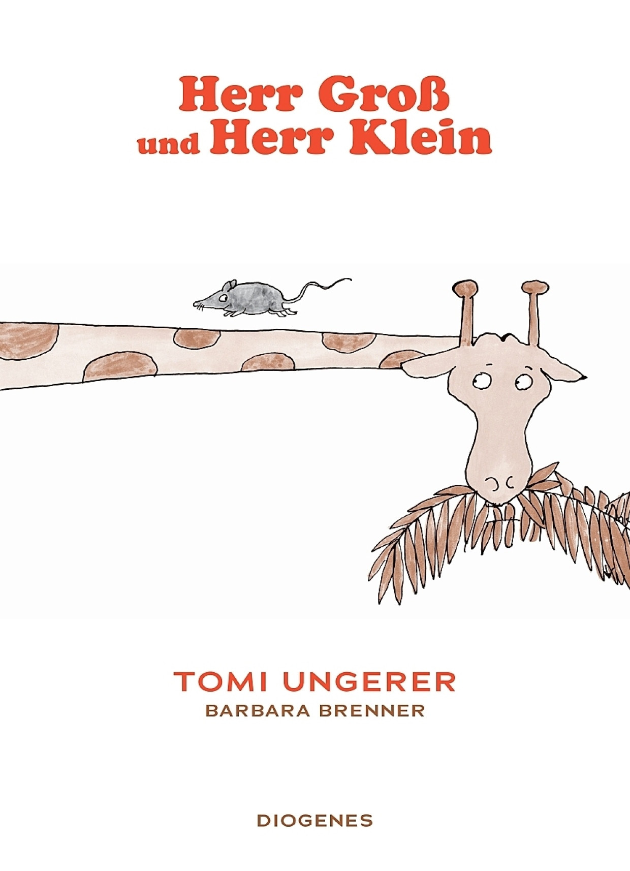 Tomi Ungerer, Barbara Brenner: „Herr Groß und Herr Klein“. Aus dem amerikanischen Englisch von Anna Cramer-Klett. Diogenes Verlag, Zürich 2023. 32 S., Abb., geb., 20,– €. Ab 3 J.