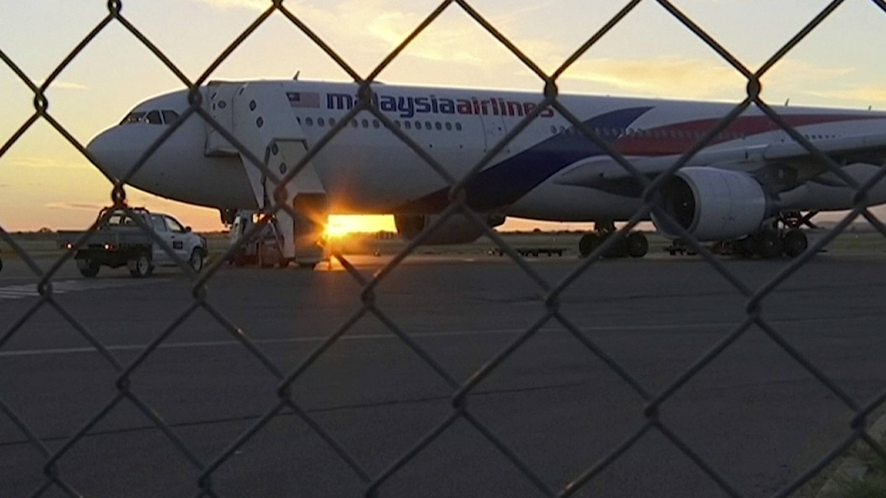 Zwischengelandete Maschine von Malaysia Airlines