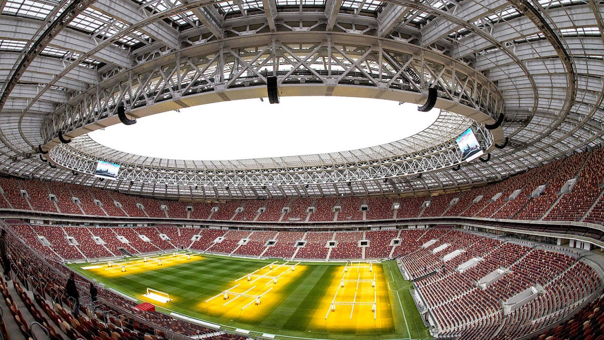 Im Luschniki-Stadion in Moskau findet am 15. Juli 2018 das Finale der Fußball-WM statt.