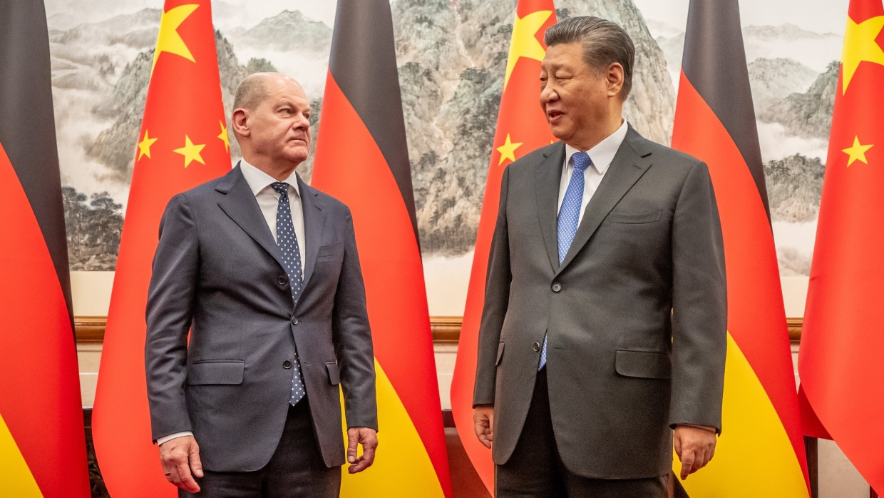 Nicht gerade Strahlemänner: Olaf Scholz und Xi Jinping