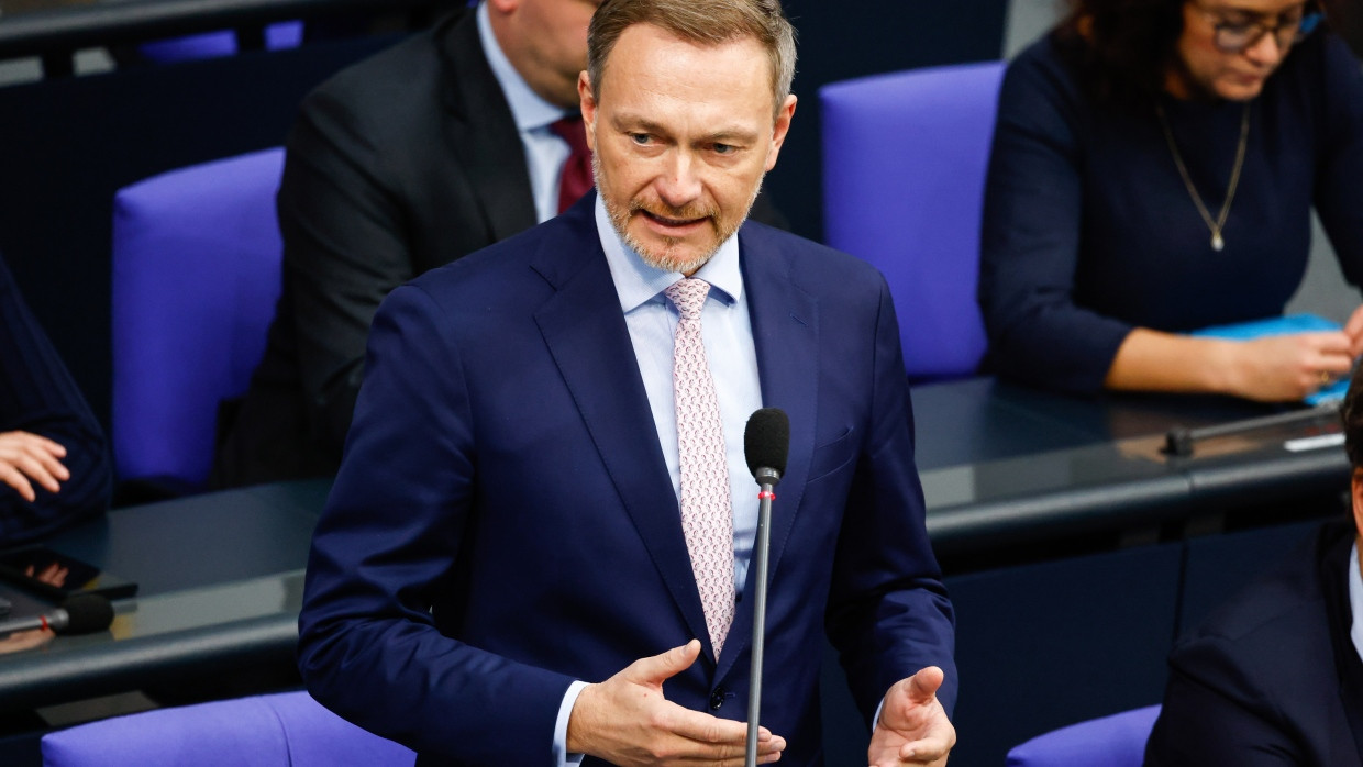Christian Lindner (FDP) im Bundestag