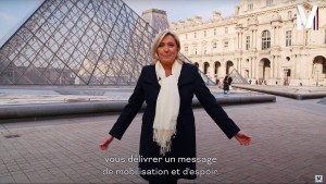 Ärger für Le Pen wegen Wahlkampf vor dem Louvre