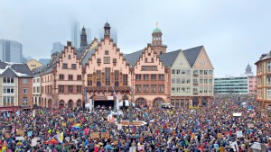 Demokraten gehen für die Demokratie auf die Straße