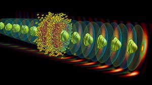 Elektronen surfen auf der Plasmawelle