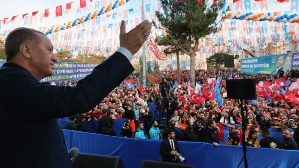 Der türkische Präsident am Mittwoch in Mardin