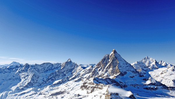 Das Matterhorn in Zermatt, Schweiz