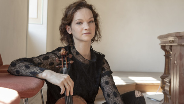 Violinistin Hilary Hahn trat als Solistin in der Alten Oper auf.
