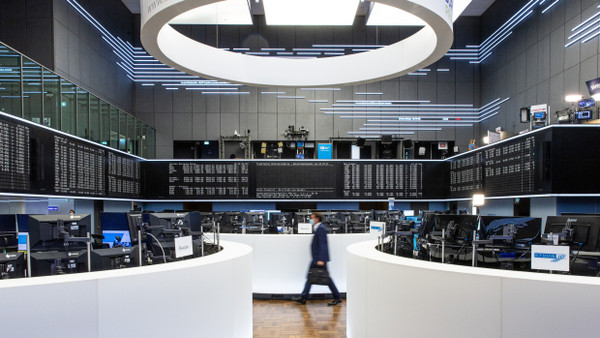 Blick in den Handelssaal der Frankfurter Wertpapierbörse