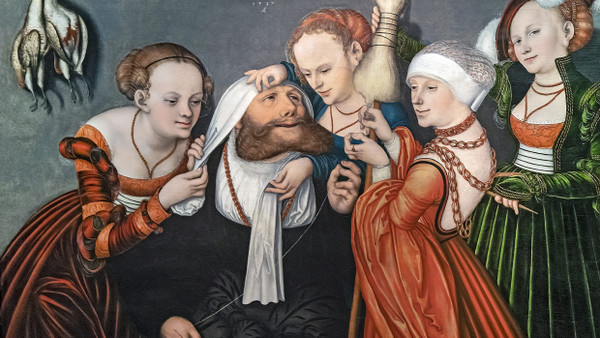 Ein Highlight der Sammlung Bemberg: „Herkules am Hof der Omphale“ von Lukas Cranach von 1537