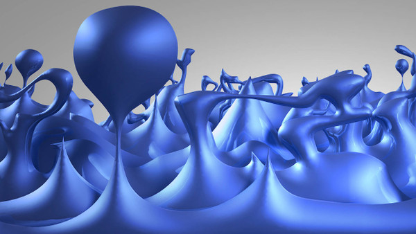 Wenn die Raumzeit Blasen schlägt: Hat die moderne Physik recht, dann sieht ein zweidimensionaler Schnitt durch den leeren Raum in zehn-hoch-34facher Vergrößerung irgendwie so aus.