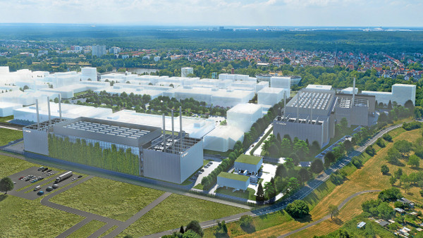 Spektakuläres Projekt: Cyrus One plant zwei Rechenzentren auf dem Areal des früheren Industrieparks Griesheim samt Energiekonzept.