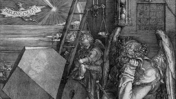 Taxe 80.000 Euro: Albrecht Dürer, „Melencolia I“, 1514, Kupferstich, 23,6 mal 18,6 Zentimeter