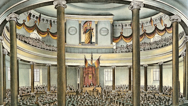 Das Paulskirchenparlament, das am 18. Mai 1848 in Frankfurt zusammentrat, stand im Jubiläumsjahr 2023 nicht mehr im Zentrum des Gedenkens.
