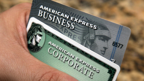 Zwei American Express Karten, Archivbild