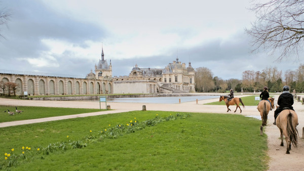 Auf hohem Ross: 
  hippologisches Flair im Schlosspark von Chantilly