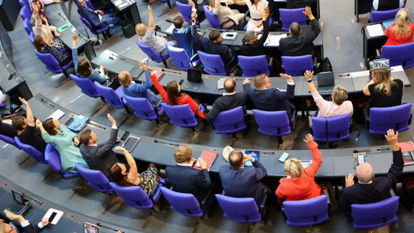 Ort der Abstimmung nach der Wahl: der deutsche Bundestag