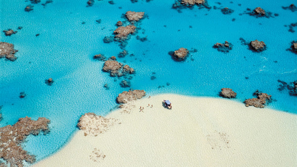 Blaue Lagune: Wer auf den Cookinseln ist, den zieht es meist auch nach Aitutaki - und wenn es nur für einen Tag ist.