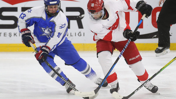 Im Fokus: Israels Eishockey-Junioren, hier 2023 beim Spiel gegen die Türkei