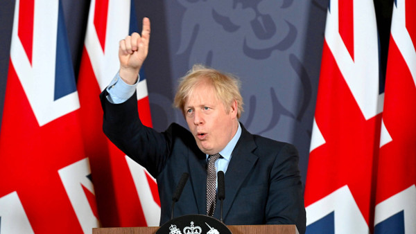 Der britische Premierminister Boris Johnson spricht am 24. Dezember 2020 über die Einigung zwischen London und Brüssel.