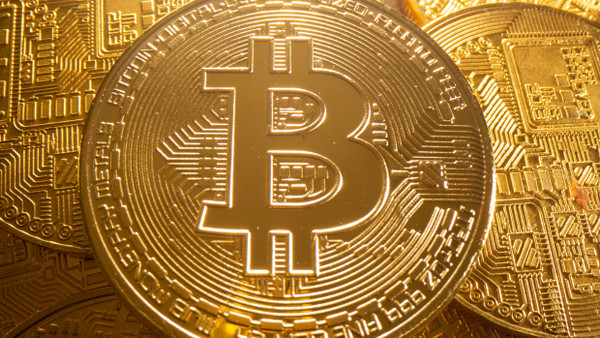 Illustration der Kryptowährung Bitcoin.