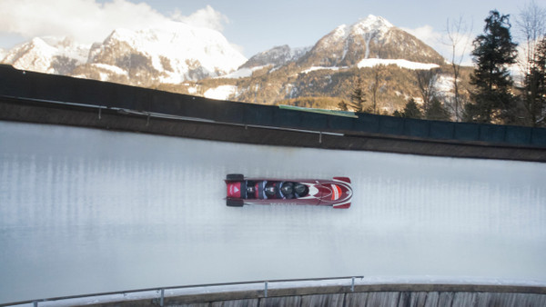 Weltcup im Viererbob auf der Kunsteisbahn in Schönau am Königssee.