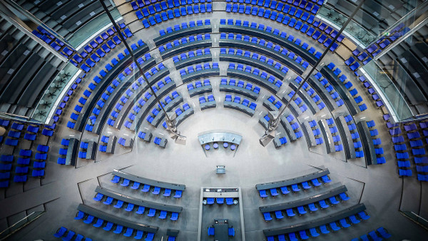 Der Plenarsaal des Deutschen Bundestags