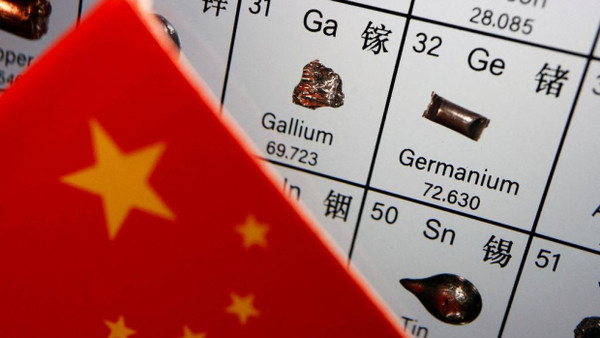 China ist der weltweit größte Produzent von Gallium.