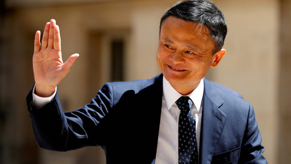 Die freudigen Zeiten scheinen vorüber: Ein strahlender Jack Ma auf einem Technik-Treffen in Paris im Mai 2019