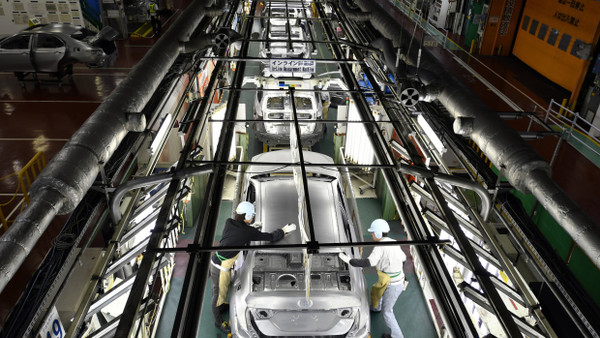 Blick in die Toyota-Produktion in Nagoya (2017