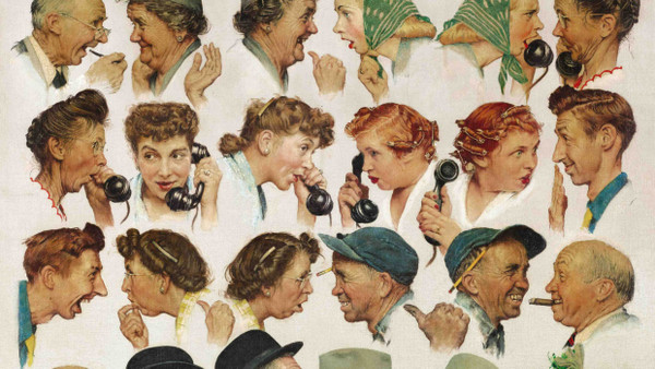 „The Gossips“ - Norman Rockwells berühmte Illustration aus dem Jahr 1948