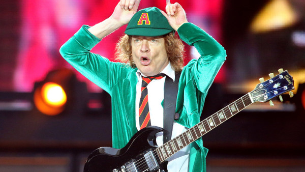 AC/DC-Gitarrist Angus Young 2016 in Leipzig