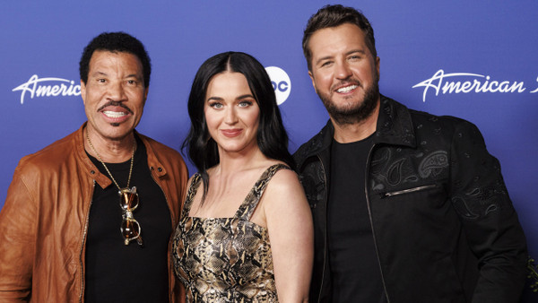 Die „American Idol“-Juroren Lionel Richie, Katy Perry und Luke Bryan (von links nach rechts)