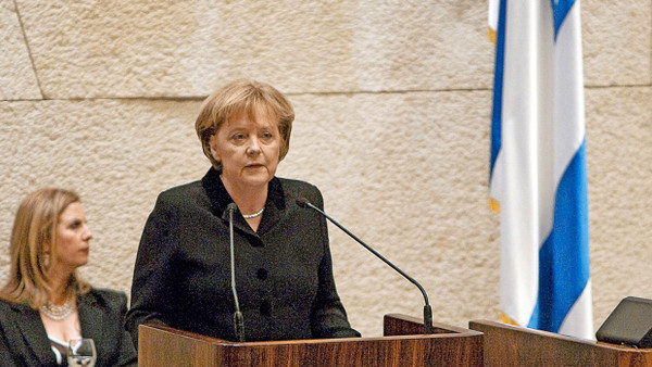 Existenz Israels deutsche Staatsräson: Kanzlerin Angela Merkel vor der Knesset im März 2008