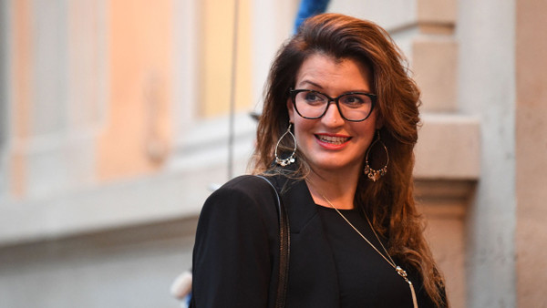 Marlène Schiappa im Januar bei einem Frühstück im Pariser Innenministerium
